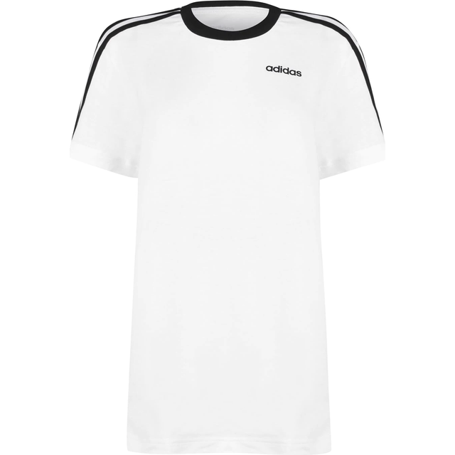 adidas Kvinnor Essentials 3-Stripes Tee, White/Black, L