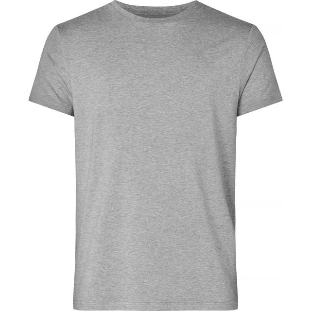 RESTERÃDS bambus T-shirt i grå med rund hals til herre