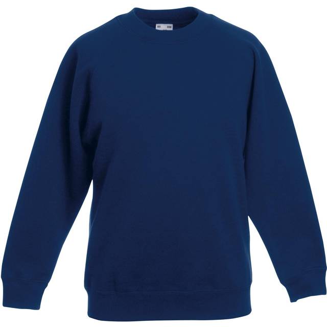 Fruit of the Loom Childrens Unisex Raglan Sleeve Sweatshirt (Navy) - Size 3-4Y