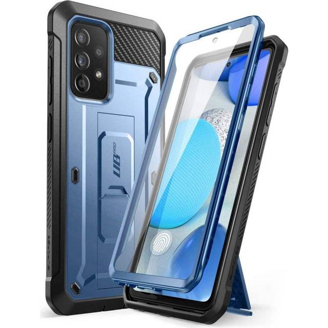 SupCase utomhusfodral för Samsung Galaxy A52/A52s 5G mobiltelefon stötfångare fodral 360 grader skyddande fodral [Unicorn Beetle Pro] med integrerat skärmskydd (svart)