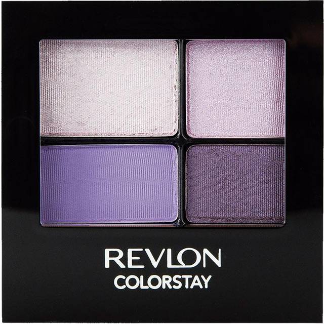 Revlon ColorStay 16 Hour Eyeshadow Quad with Dual-Ended Applicator Brush Longwear Intense Color Smooth Eye Makeup for Day and Night 530 Seductive