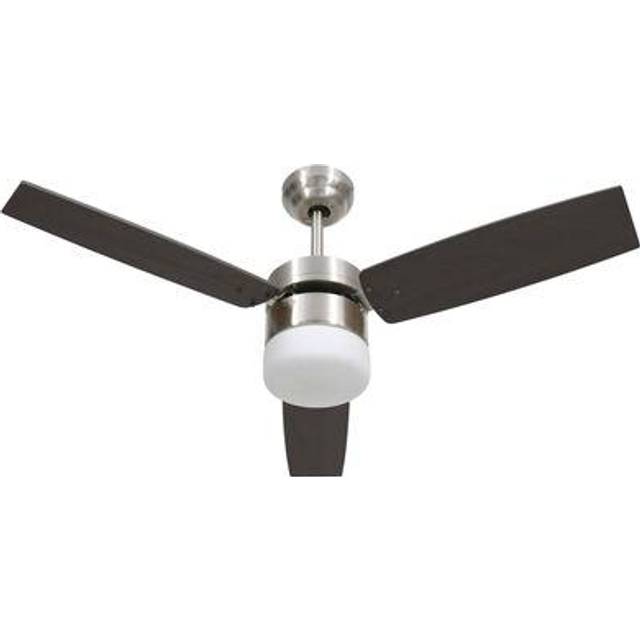 vidaXL Ceiling Fan with Light and Remote Control Dark Brown Summer Ventilator