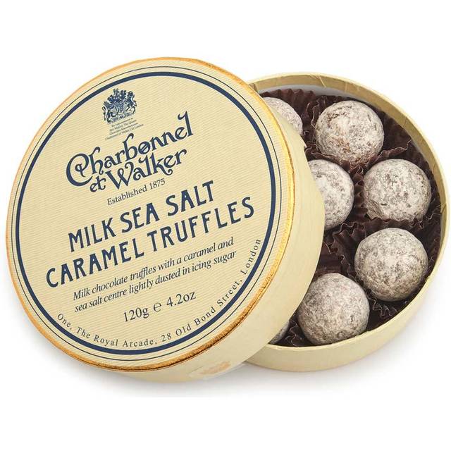 Charbonnel et Walker Milk Sea Salt Caramel Truffles 120g chocolate luxury valentines day present gift