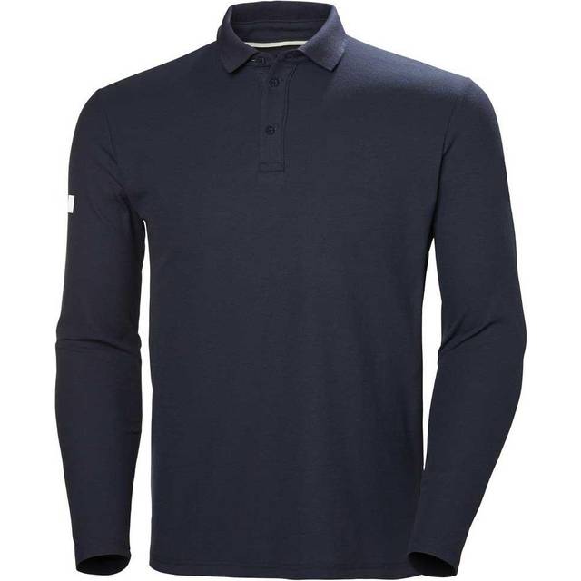 Helly Hansen Men's Crewline Long Sleaves Polo Shirt Navy XL - Navy Blue