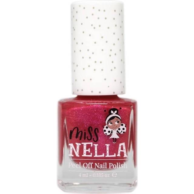 Miss Nella TICKLE ME PINK- Special Glitter pink Nail Polish for Kids, with Peel-off, Water Based, Non- Toxic & Odour Free Formula, Safe nail varnish