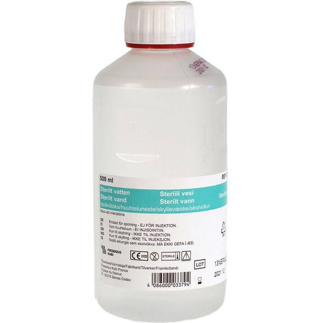 Sterilt Vatten spolvätska Fresenius Kabi 500 ml