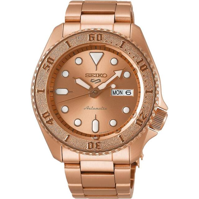 Seiko 5 Sports Automatic Rose Gold Dial Men's Watch SRPE72K1