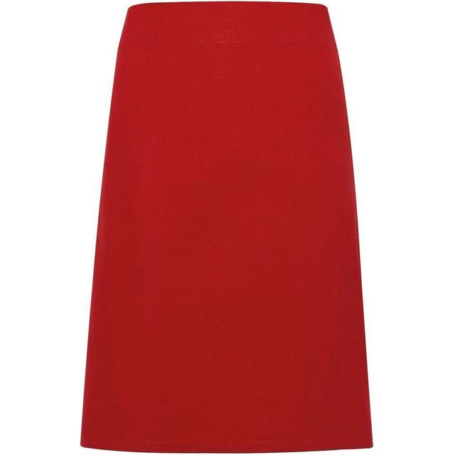 (One Size, Red) Premier Unisex Calibre Heavy Cotton Canvas Waist Apron