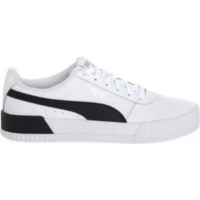 PUMA Dam Carina L Låga sneakers, Vit, Svart, 40.5 EU