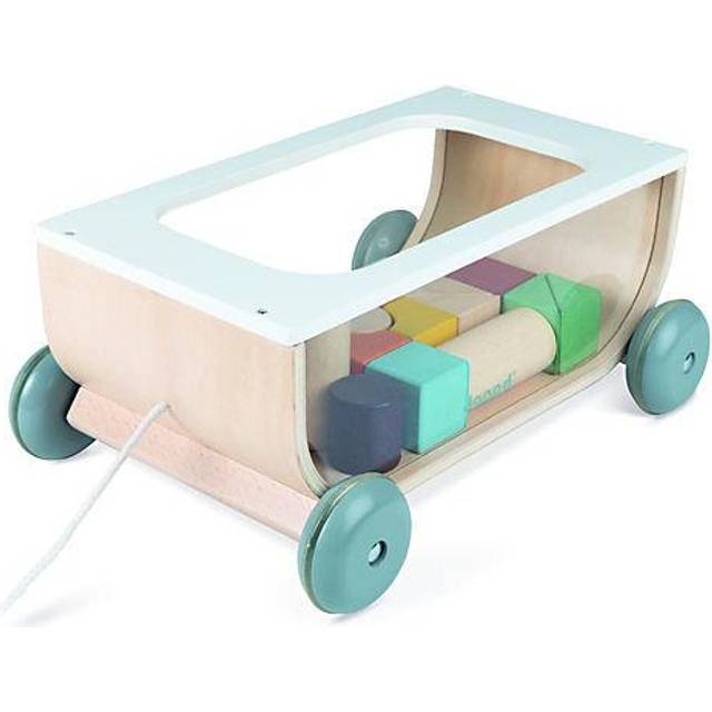 Janod Sweet Cocoon Cart With Blocks