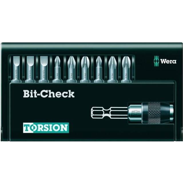 Wera 10 Piece Bit-Check Torsion Screwdriver Bit Set