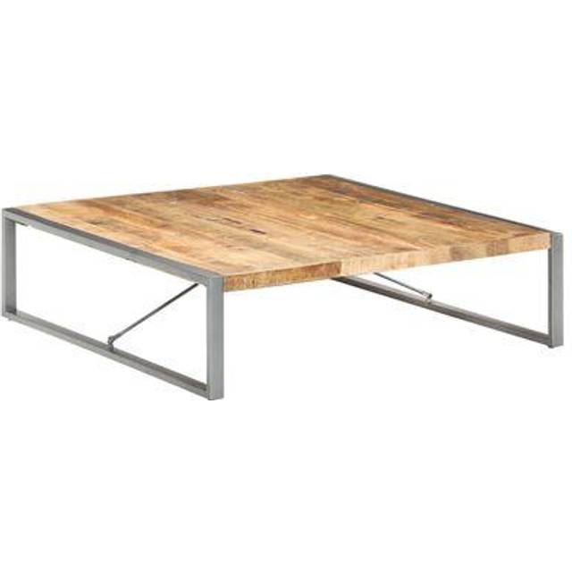 Vidaxl Coffee Table 140x140x40 Cm Rough Mango Wood