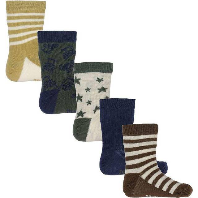 MINYMO Sock W. Pattern (5-Pack) |Multi/patterned |15\18