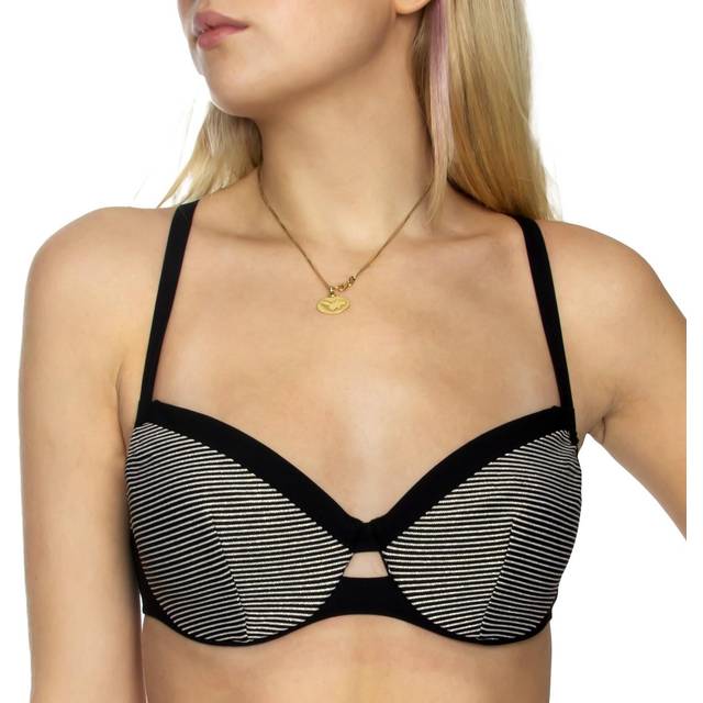 Chantelle Vibrant Covering Underwire Bikini Bra - Black - E 85