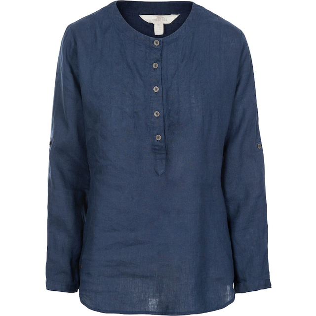 (XS, Navy) Trespass Womens Messina Casual Cotton Blouse