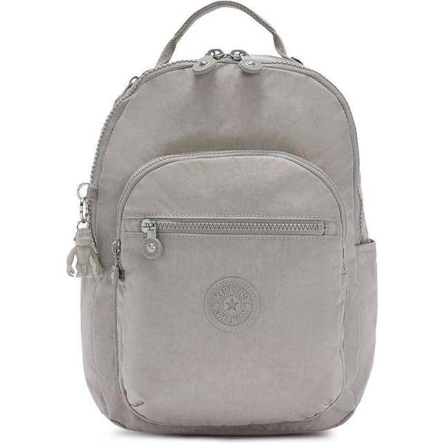 Kipling Backpack Seoul S Grey Gris Small Woman 100% Polyamide