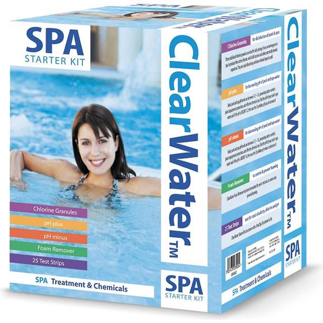 ClearWater Chemical Water Cleaner Spa Hot Tub Lay Z Starter Treatment Kit