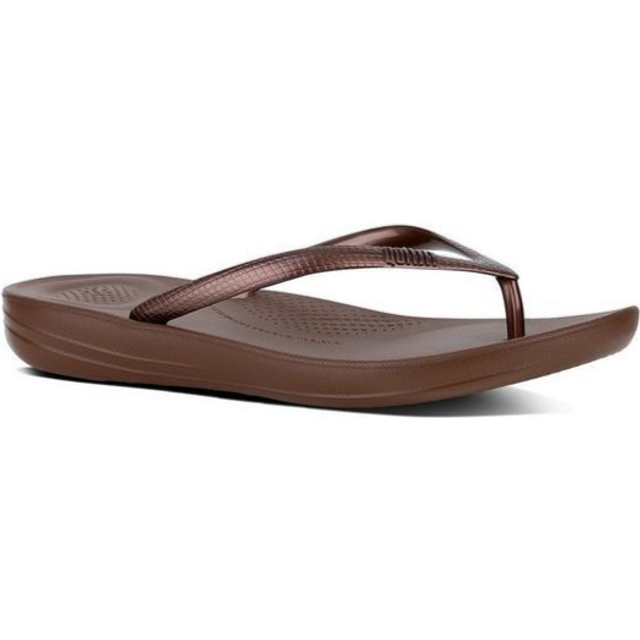 Women's flip-flops FitFlop Iqushion Ergonomic TPU - Bronze - 39