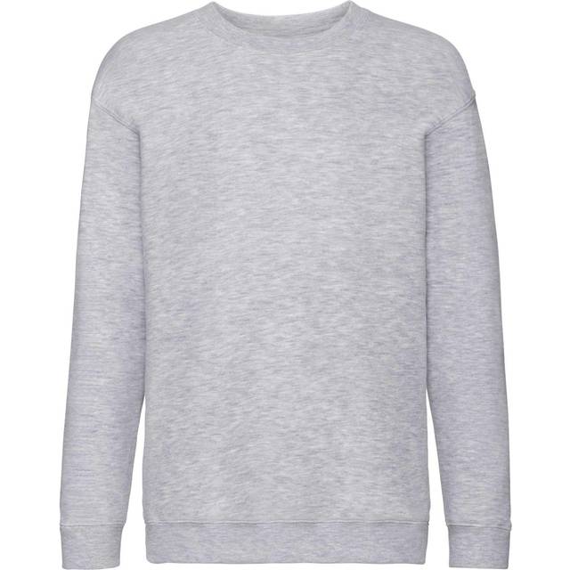 (5-6 Years, Heather Grey) Fruit Of The Loom Kids Unisex Premium 70/30 Sweatshirt (Pack of 2)