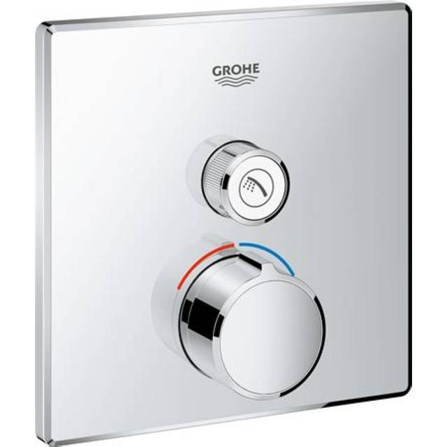 Grohe Smartc.armatur 1funk F indbygningsoverdel med 1funktion, firkantet