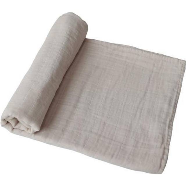 Extra Soft Organic Cotton Muslin Swaddles, Belgian Grey