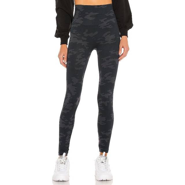 SPANX Leggings for Women Look at Me Now Seamless Leggings, Black Camo, XS