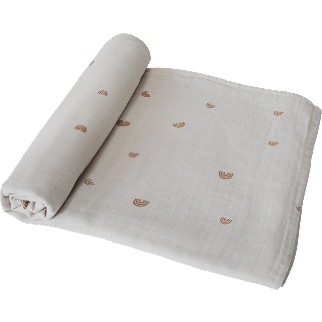 Extra Soft Organic Washed Cotton Rainbow Muslin Swaddle