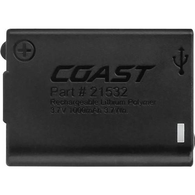 Coast 21532 FL75R LED Headlamp Black Rechargeable 1000mAh Battery