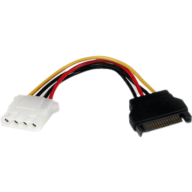 StarTech.com 15 cm SATA till LP4-nätadapter – Bu/St