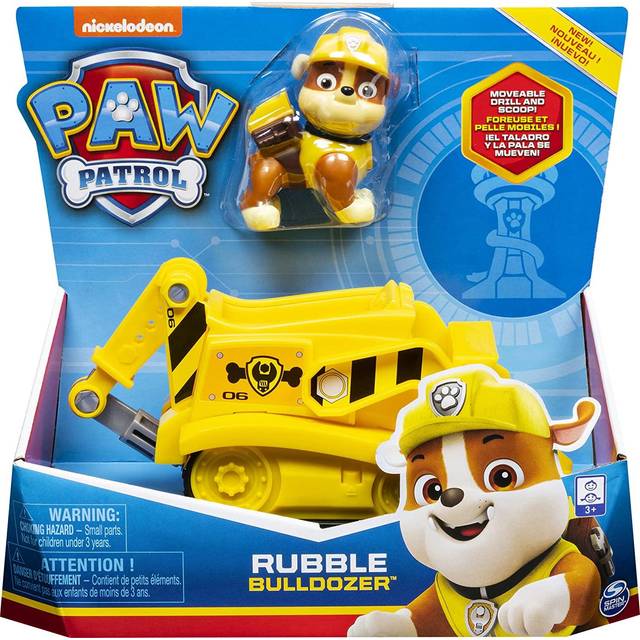Playset Paw Patrol Rubble Yellow 2-Piece
