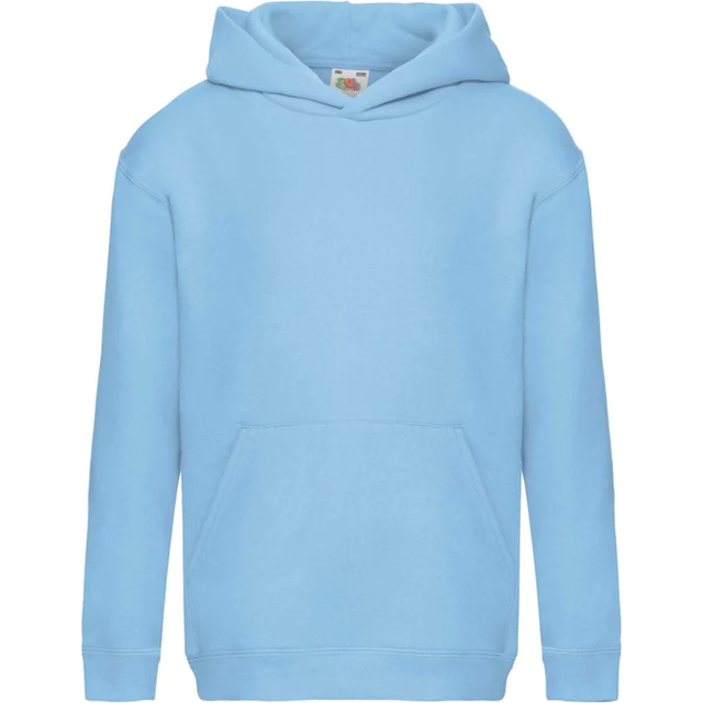 Premium 70 30 Hooded Sweatshirt Hoodie - Blue - 7-8 Years