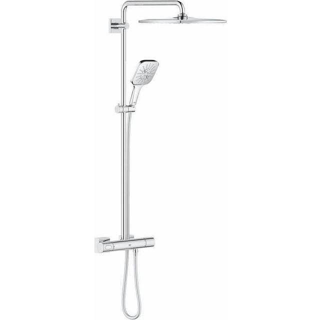 GROHE Rainshower Smartactive 310 – duschsystem med termostatarmatur (säkerhetslås vid 38 °C, hållbart, antikalksystem, skållskydd), krom, 26649000
