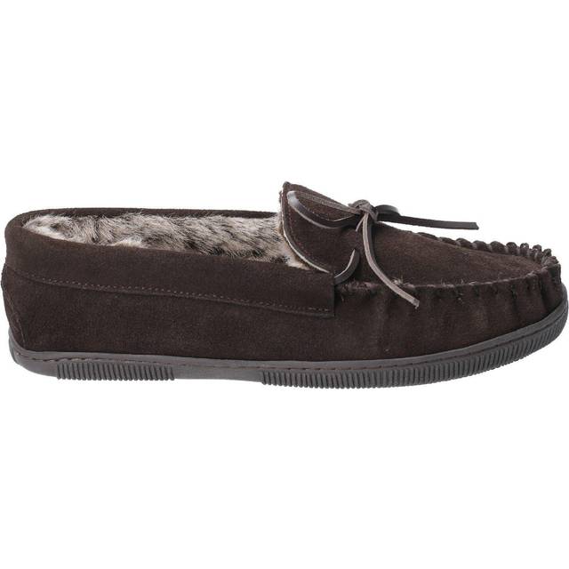 Hush Puppies Ace låg-topp tofflor för män, Brun chokladchoklad, 40.5 EU