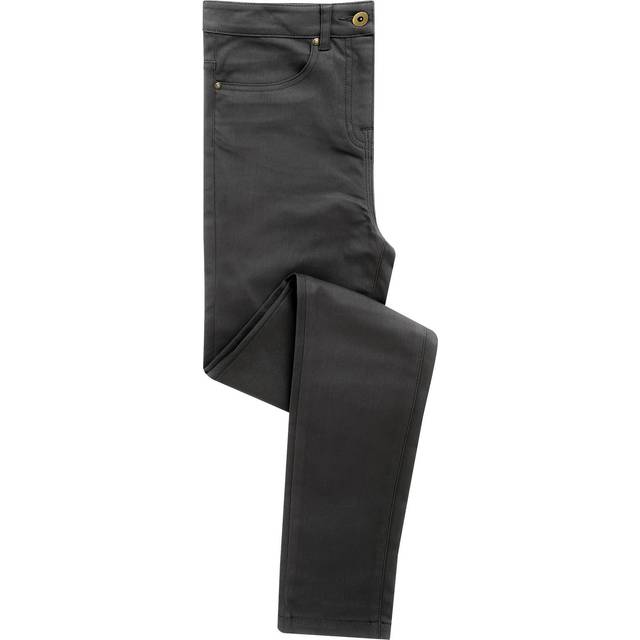 (8R, Charcoal) Premier Womens/Ladies Performance Chinos