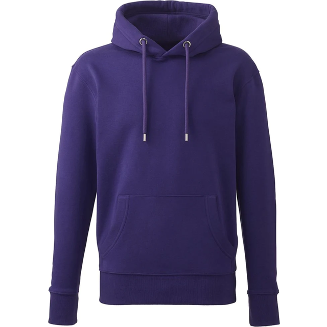 (M, Purple) Anthem Mens Organic Hoodie