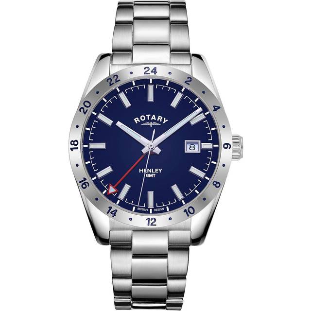 Rotary GB05176/05 Henley GMT Herrenuhr 40mm 10ATM