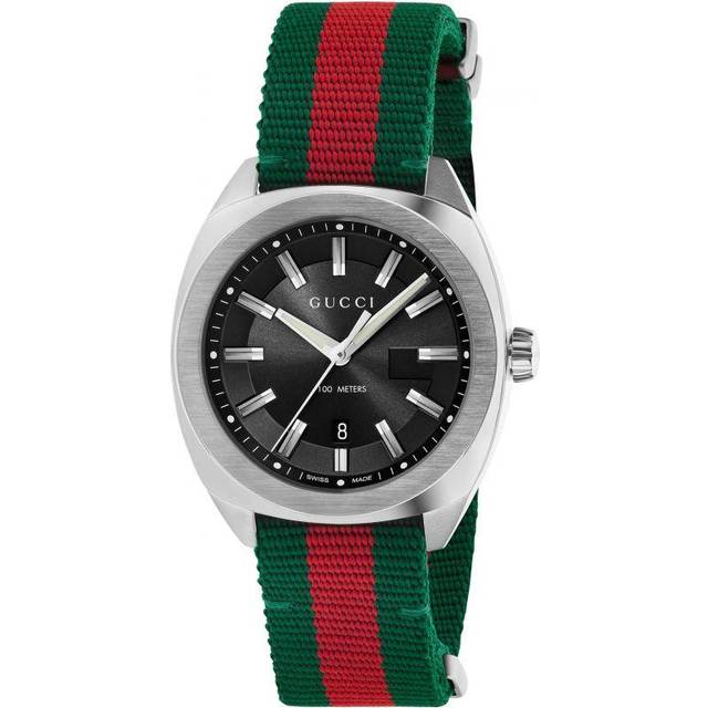 Gucci YA142305 GG2570 Black Canvas 41mm Men&#39;s Watch