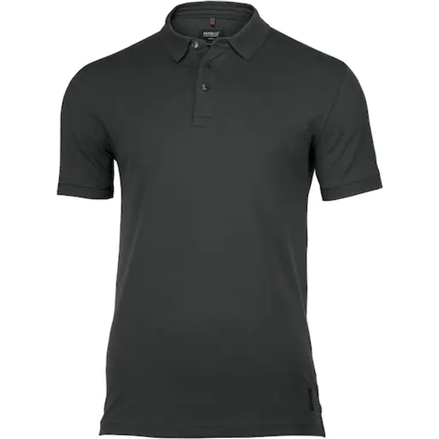 (L, Charcoal) Nimbus Mens Harvard Stretch Deluxe Polo Shirt