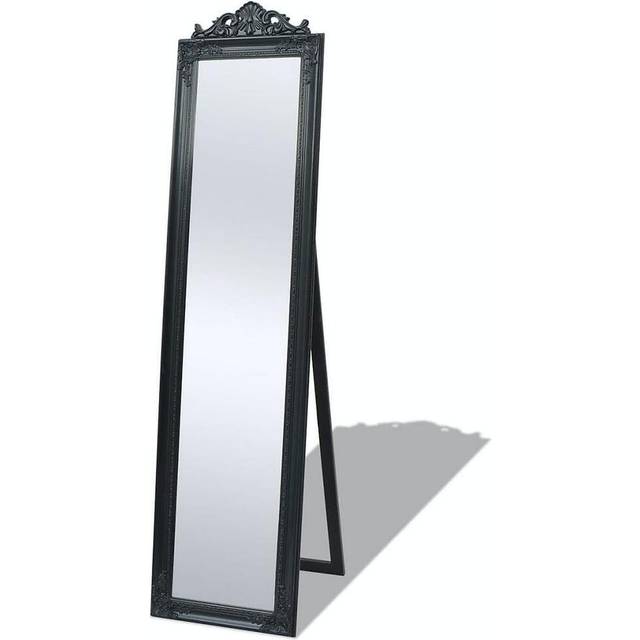 vidaXL Free-Standing Mirror Baroque Style 160x40 cm White