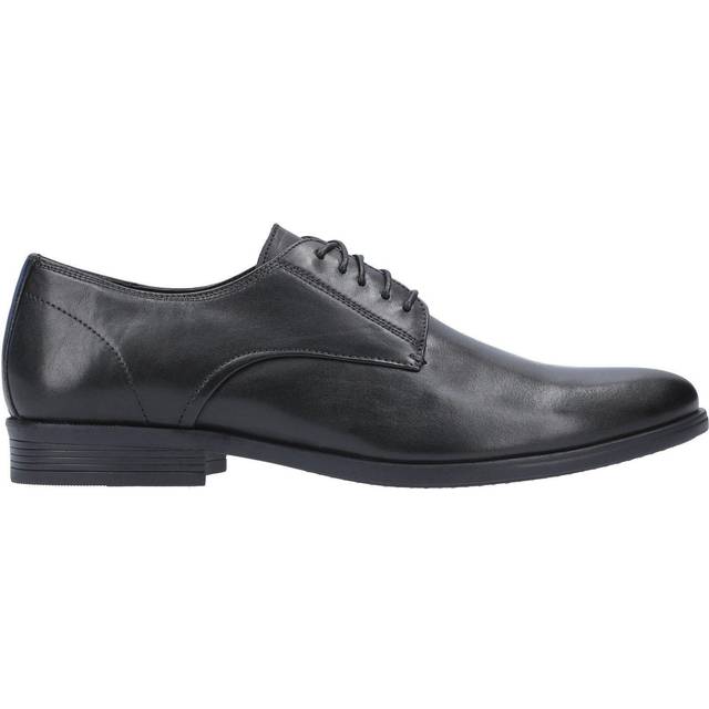 Hush Puppies Mens Oscar Light Lace Up Leather Oxford Shoes - Black - Size UK 8