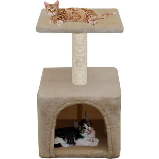 vidaXL Cat Tree with Sisal Scratching Post 55 cm Grey Paw Print