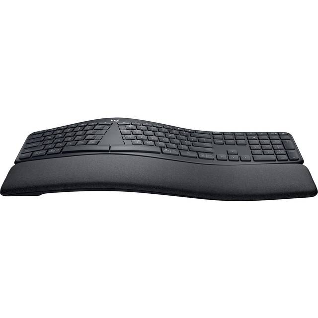 Logitech ERGO K860 - Tangentbord - trådlös - 2.4 GHz, Bluetooth 5.0 - QWERTY - USA, internationellt - grafit