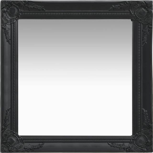 vidaXL Wall Mirror Baroque Style 60x60 cm Silver