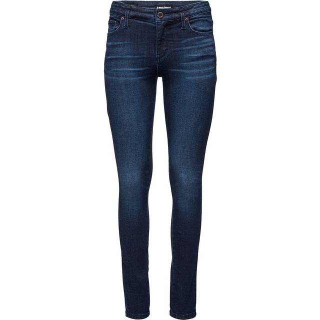 Black Diamond Forged Denim Pants - Kl&#xE4;tterbyxa Dam Indigo US 10 - Inseam 30&#34;