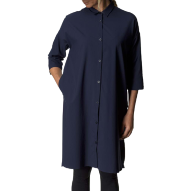 Route Shirt Dress W Blue Illusion (XS) - Blå (XS)