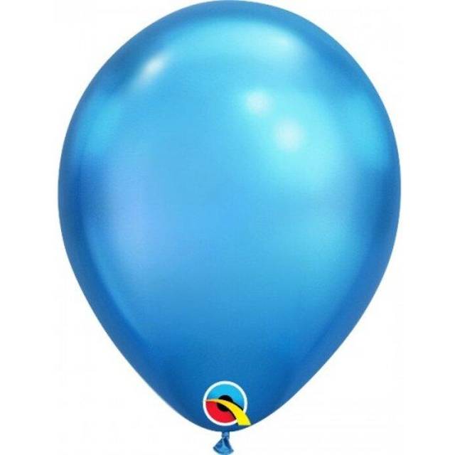 (One Size, Blue) Qualatex 7 Inch 100 Round Plain Latex Balloons