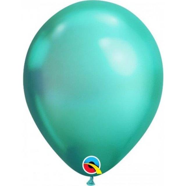 (One Size, Green) Qualatex 7 Inch 100 Round Plain Latex Balloons