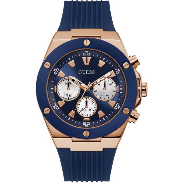 Mens Sport Stainless Steel Blue Watch GW0057G2