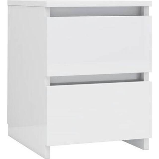 vidaXL Sängbord betonggrå 30x30x40 cm konstruerat trä