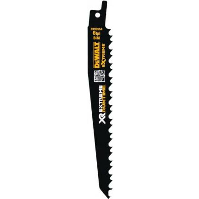 DeWalt Extreme Runtime Wood Cutting Reciprocating Sabre Saw Blades 152mm Pack of 5